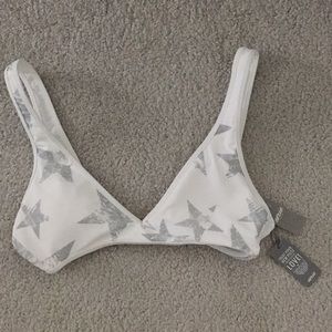 aerie printed bikini top